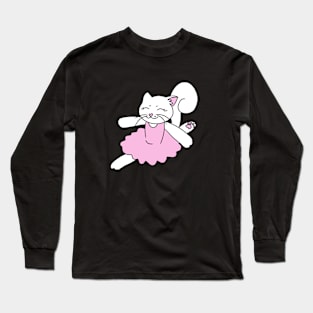 Ballerina Cat Long Sleeve T-Shirt